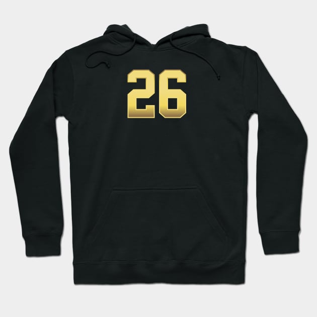 number 26 Hoodie by Ericokore